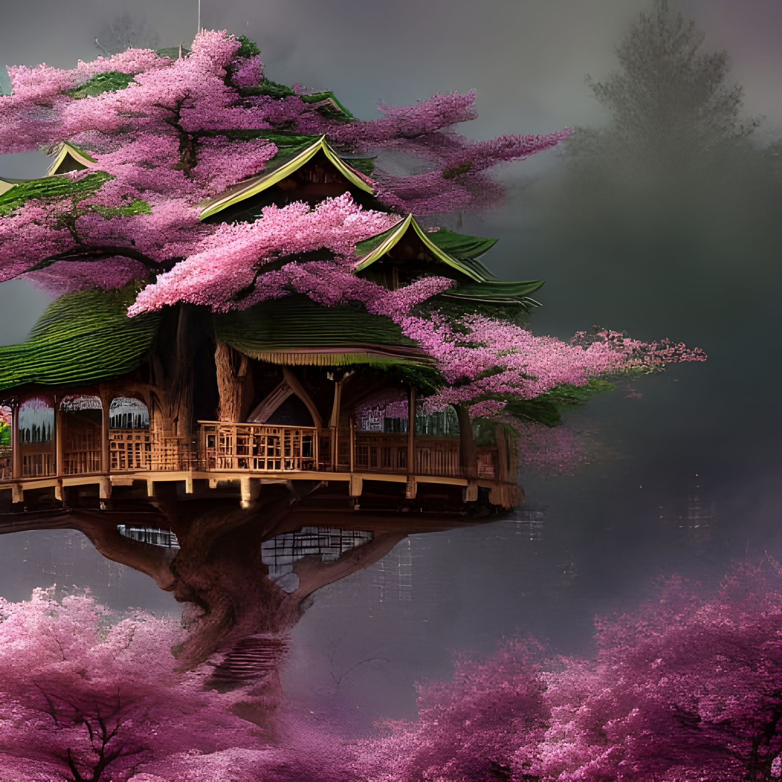 Cherry Blossom Treehouse