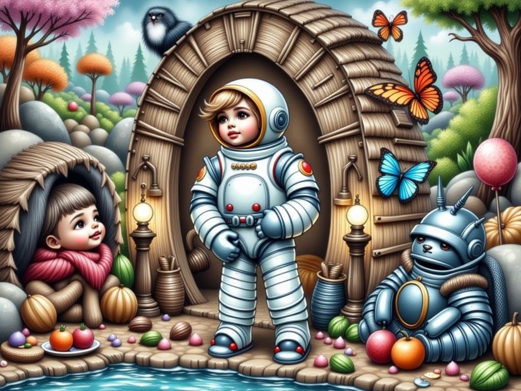 An astronaut in a world of knights