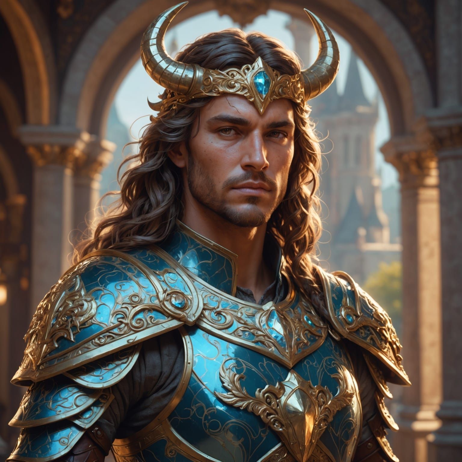 Victorious Armored Centaur Portrait