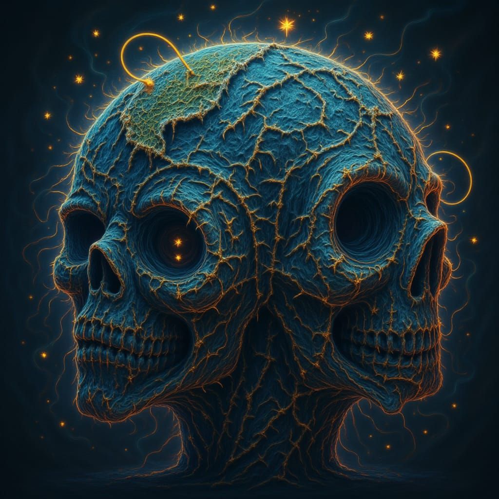 Earth as Dark Voodoo Art