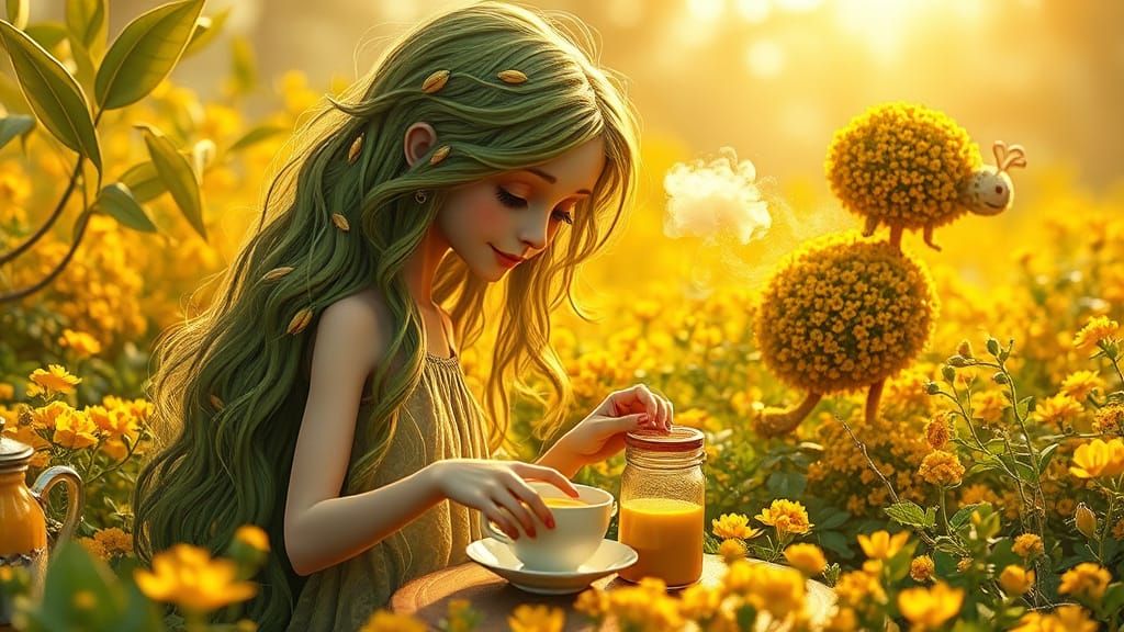 Gentle Whimsy in a Dreamlike Garden