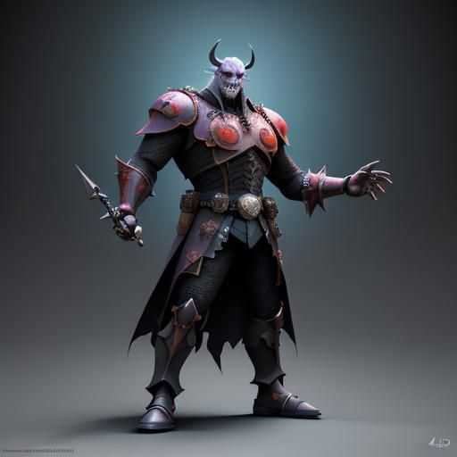 The Mad Knight: 3D Digital Art