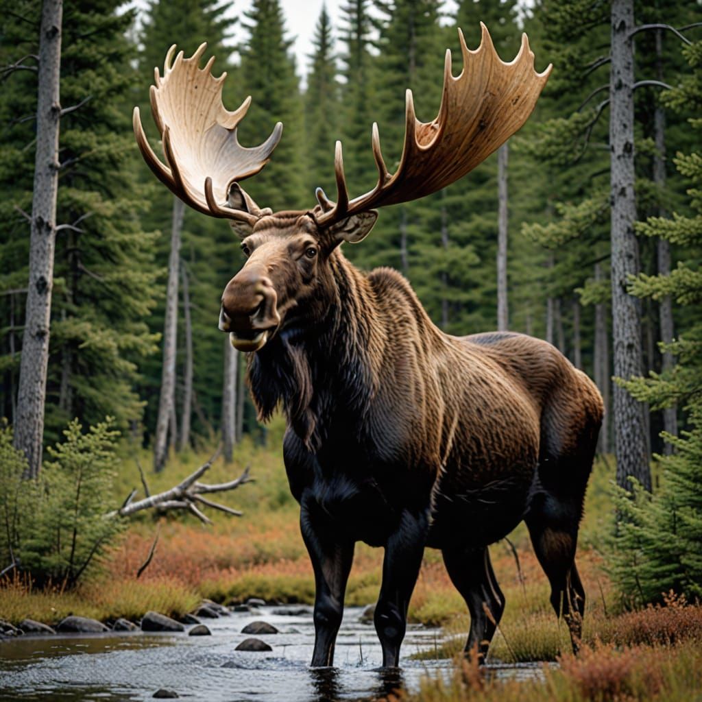 Image of a Large Moose