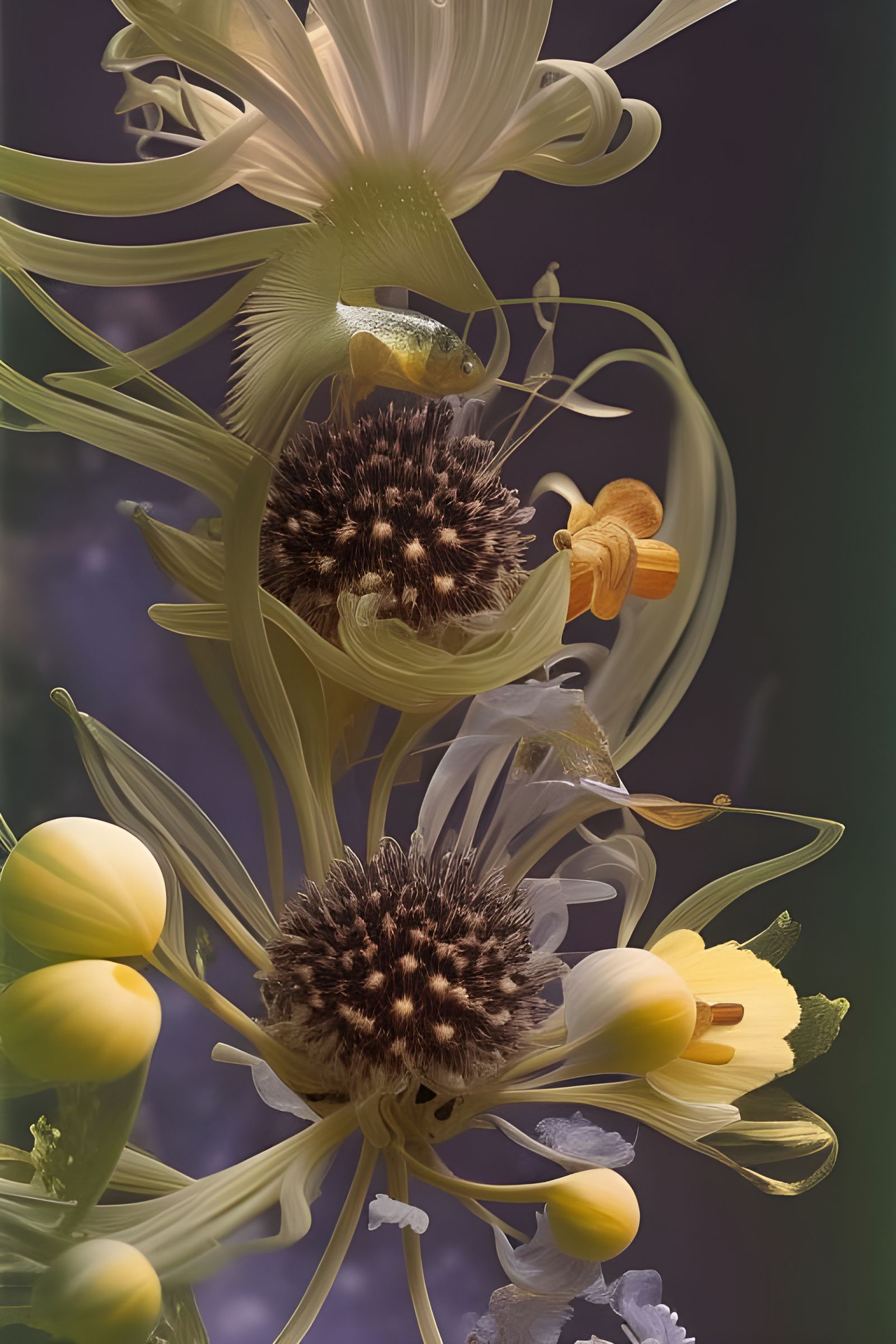 Allium Flowers: Vivid, Detailed, and Surreal