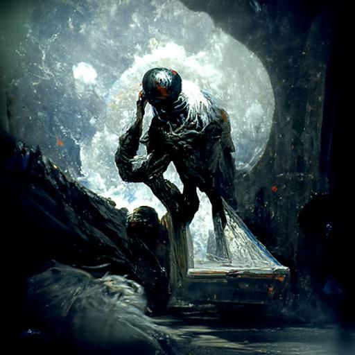 Eerie Book of Time in Gothic Horror Style