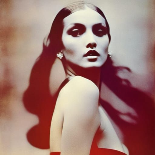 High Contrast Portrait in Pictorialism Style