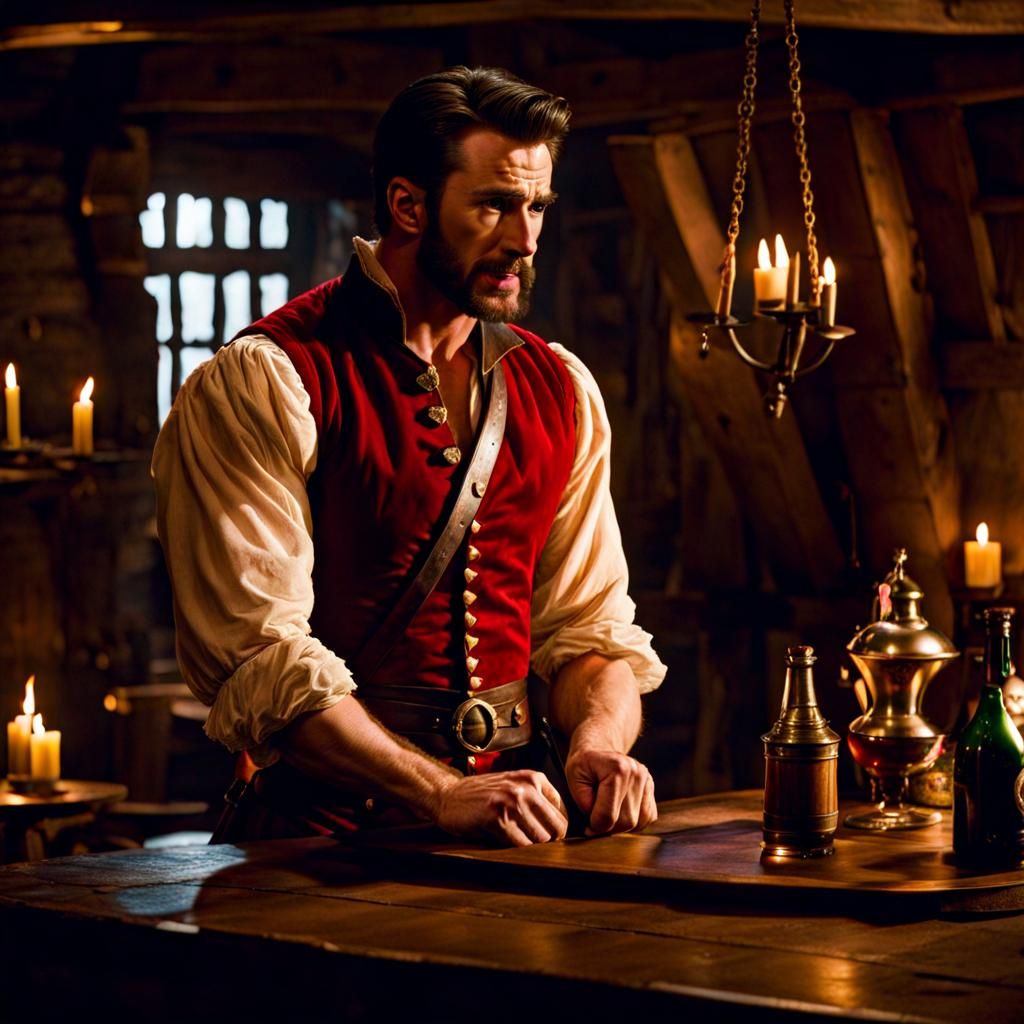 Chris Evans as Gaston