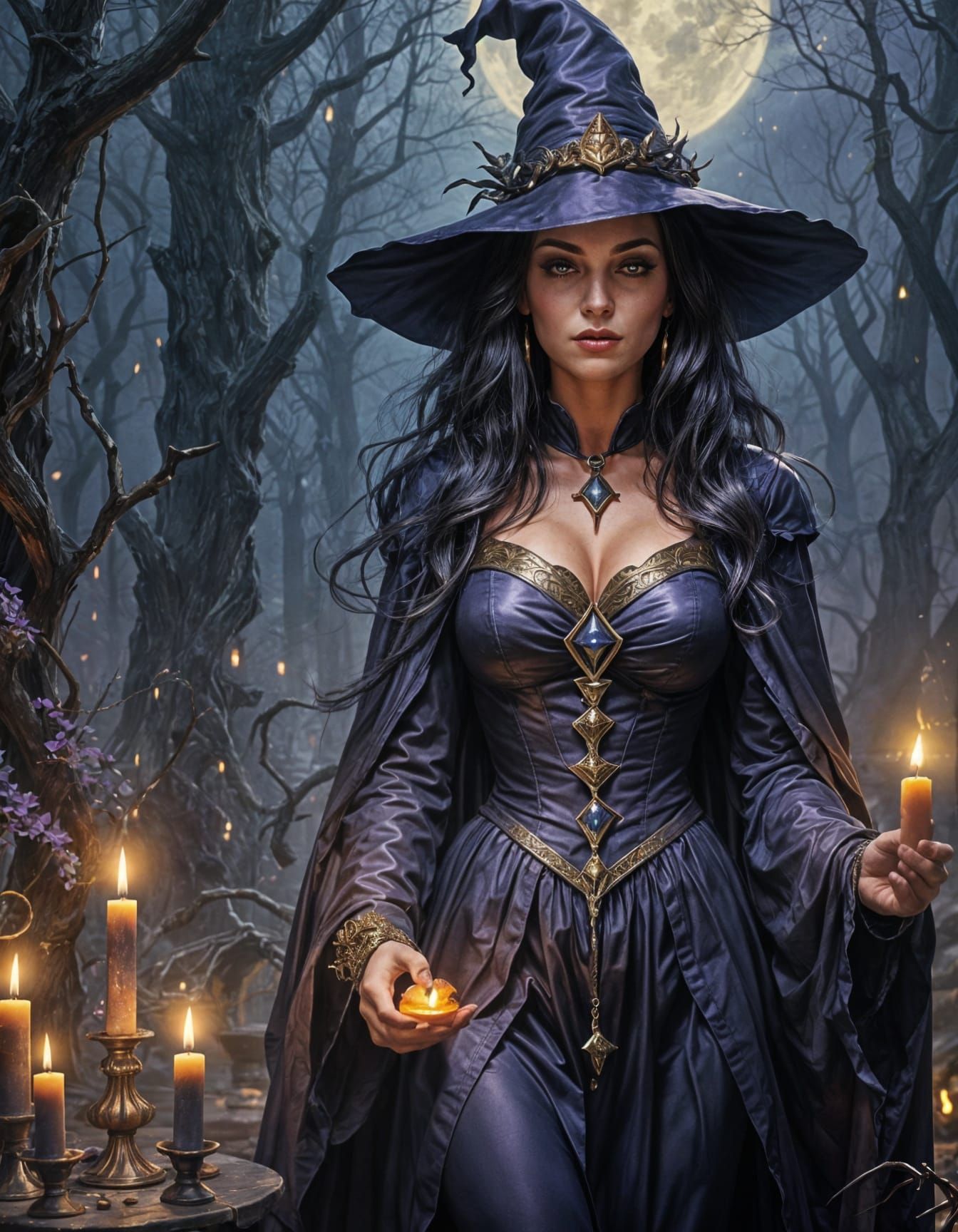 Enchanting Witch: An AI Generated Image