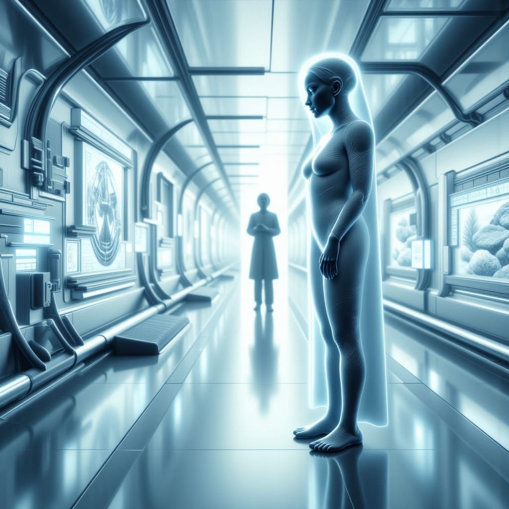 Futuristic laboratory