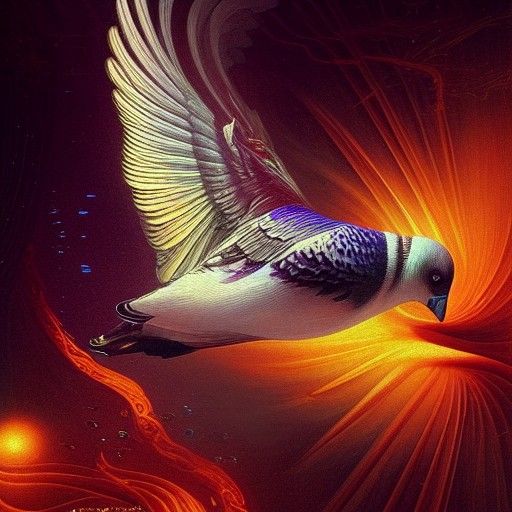 Liquid Carrier Pigeon with 3D Cymatics Structures