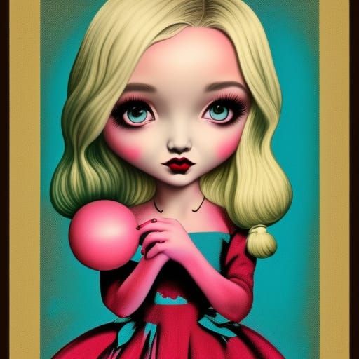 Dove Cameron as Pop Art Illustration