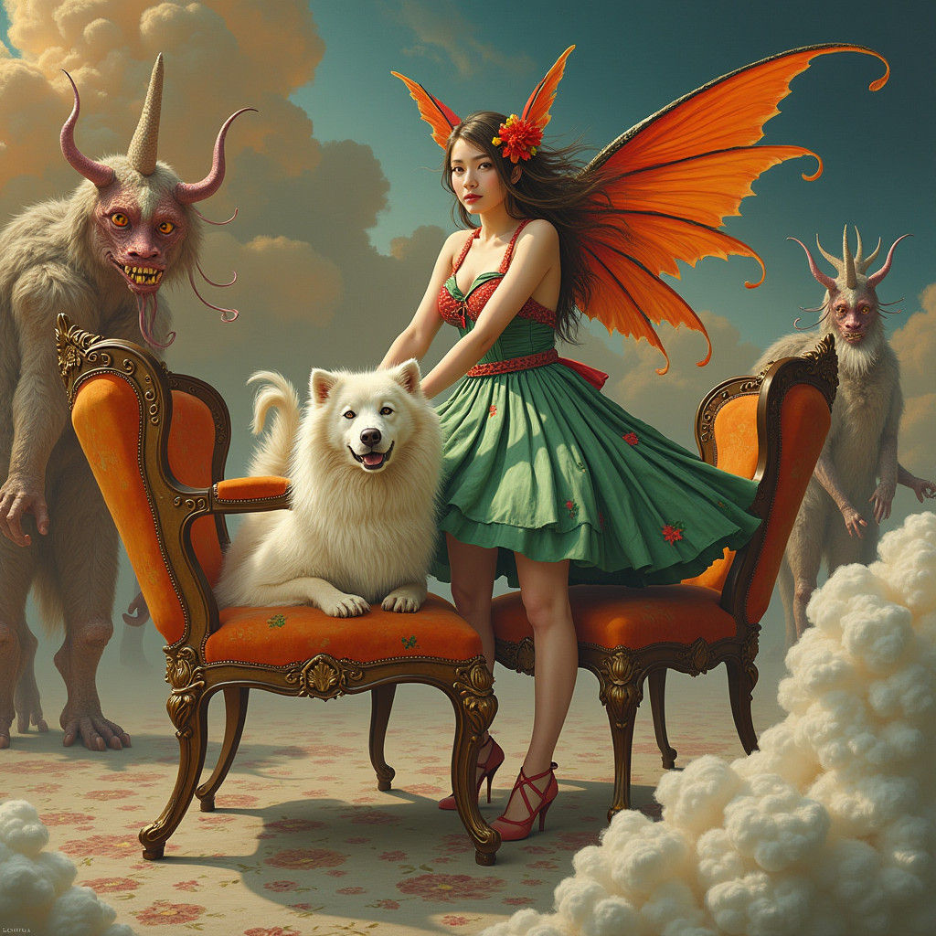 Surreal Portraits of Beautiful People in Sumptuous Hotel