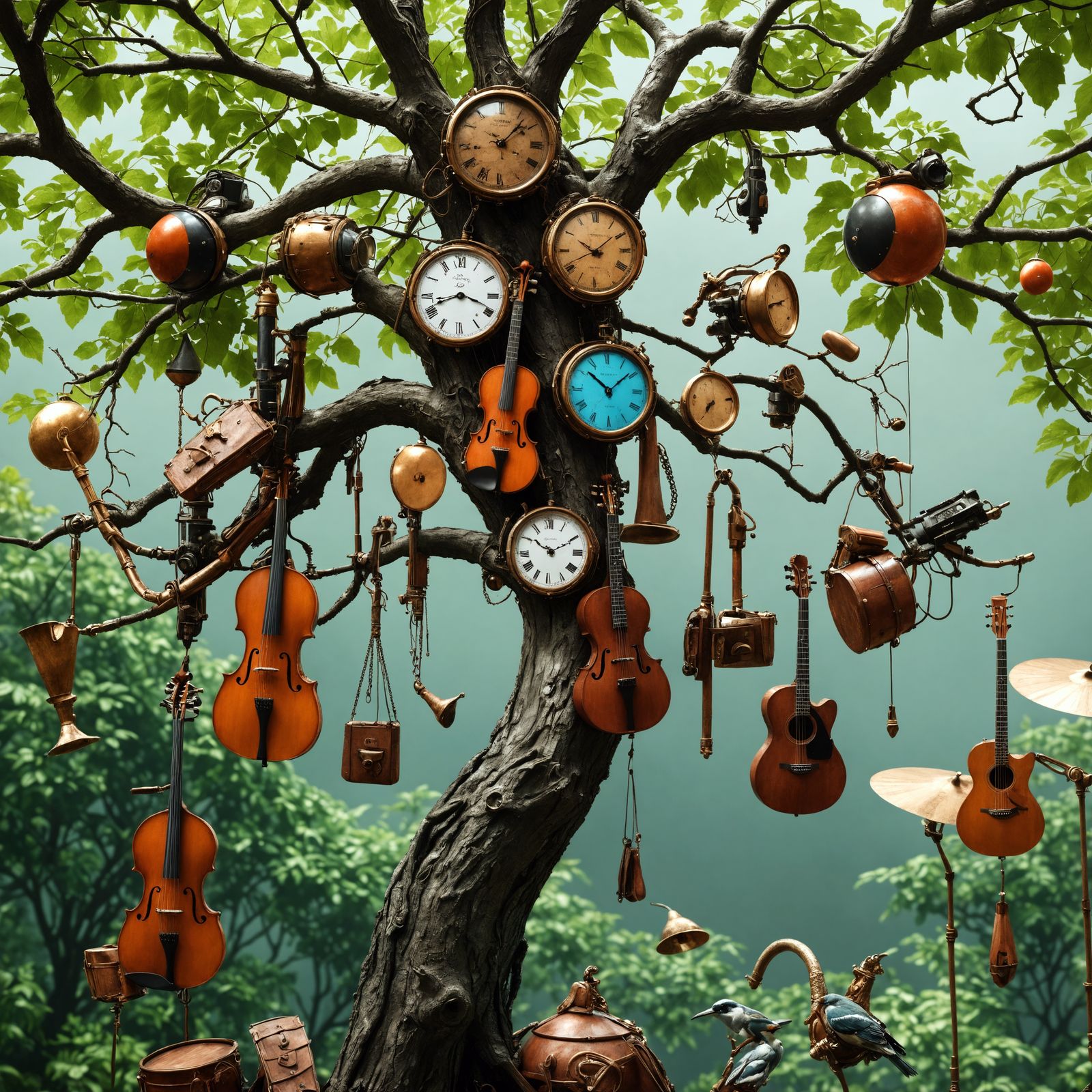 Steampunk Musicians' Paradise Tree