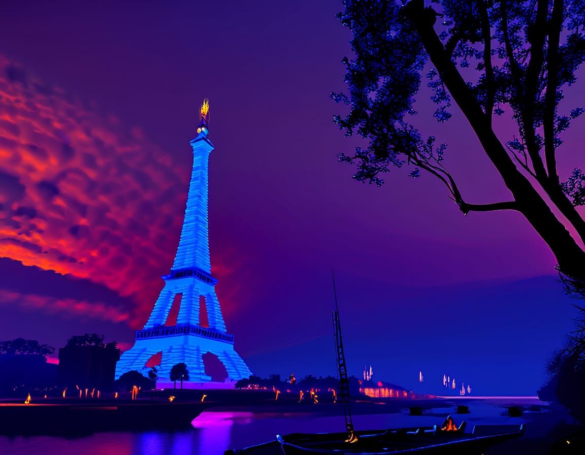 Futuristic Wizard in Cyberpunk Metropolis