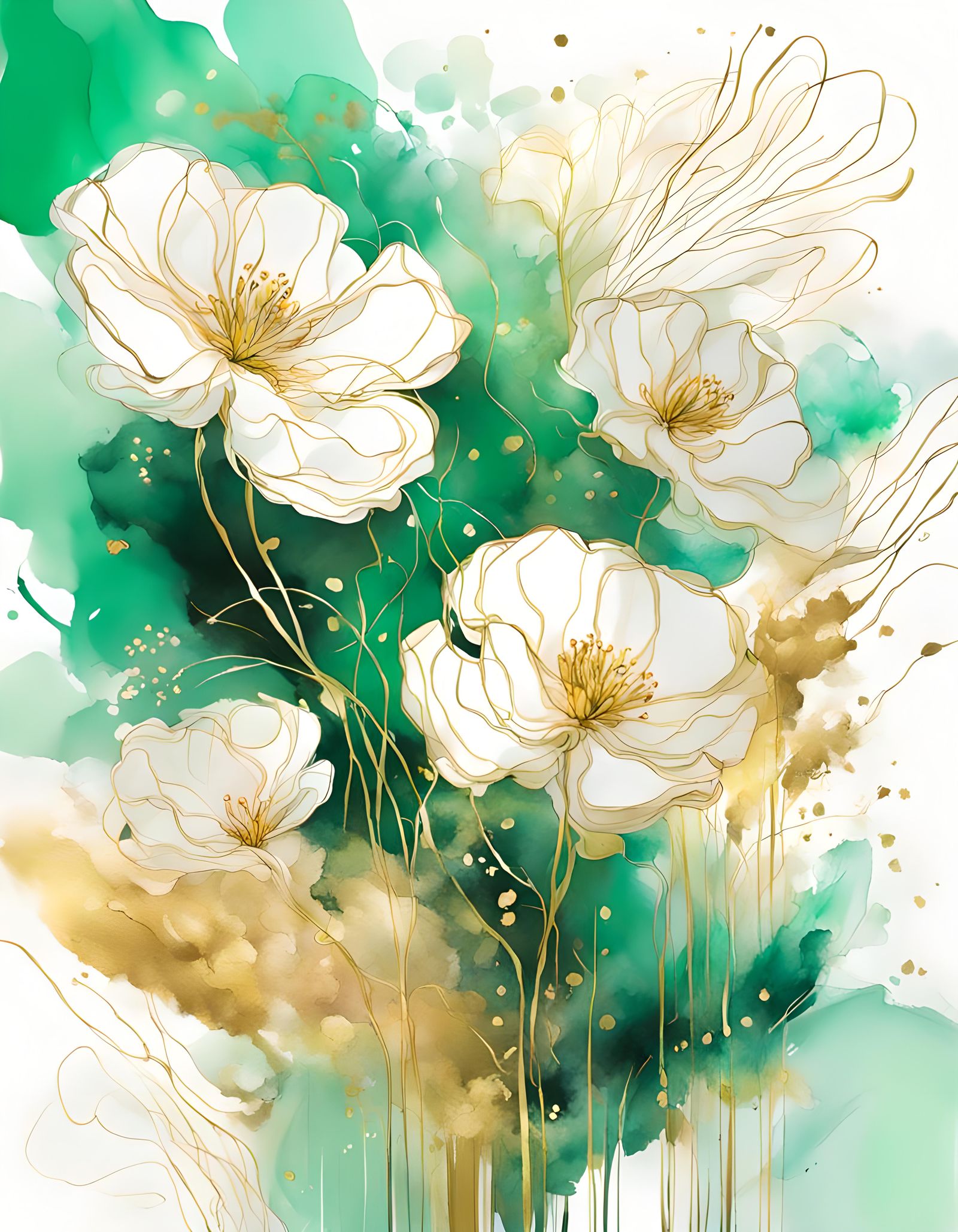 Green Alamanda Flowers