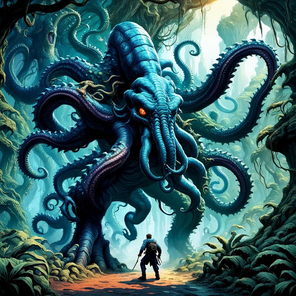 Epic Monster Rider in Lush Jungle