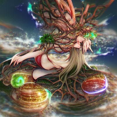 Digital Art of Mythical Yggdrasil