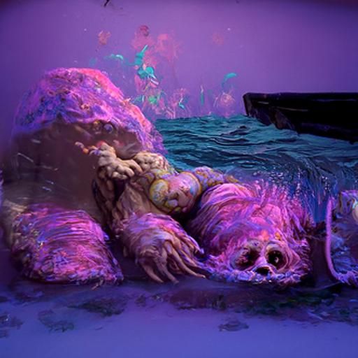 Teddy Bear Mermaid Drowning: A Horror Vision