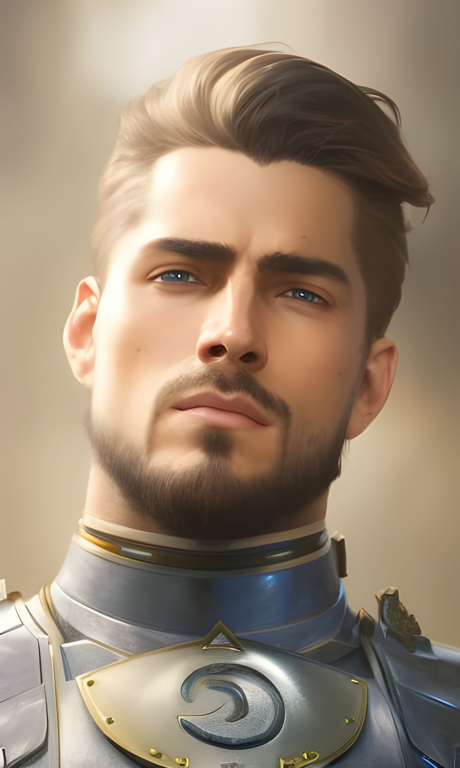 Anime-Inspired Knight Portrait in 8K Resolution