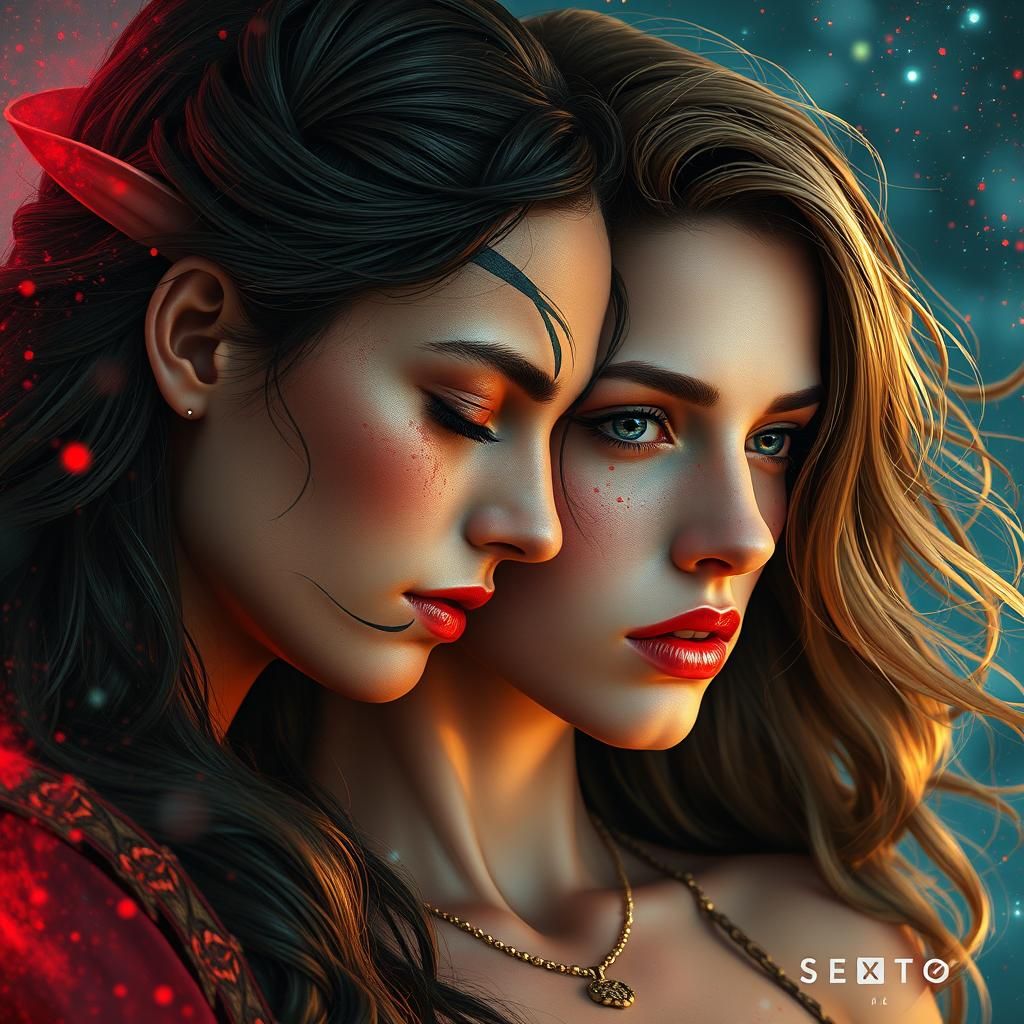 Sagittarius and Astrological Match Portrait in Artgerm Style