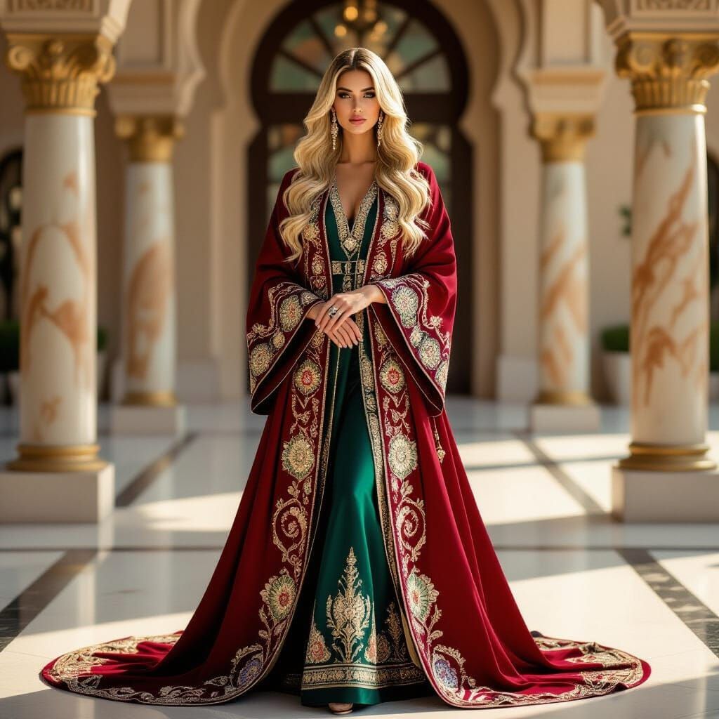 Luxurious Abaya: High Fashion in Art Deco Style