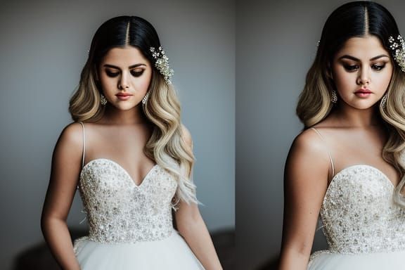 Bride Portrait with Hard Rim Lighting