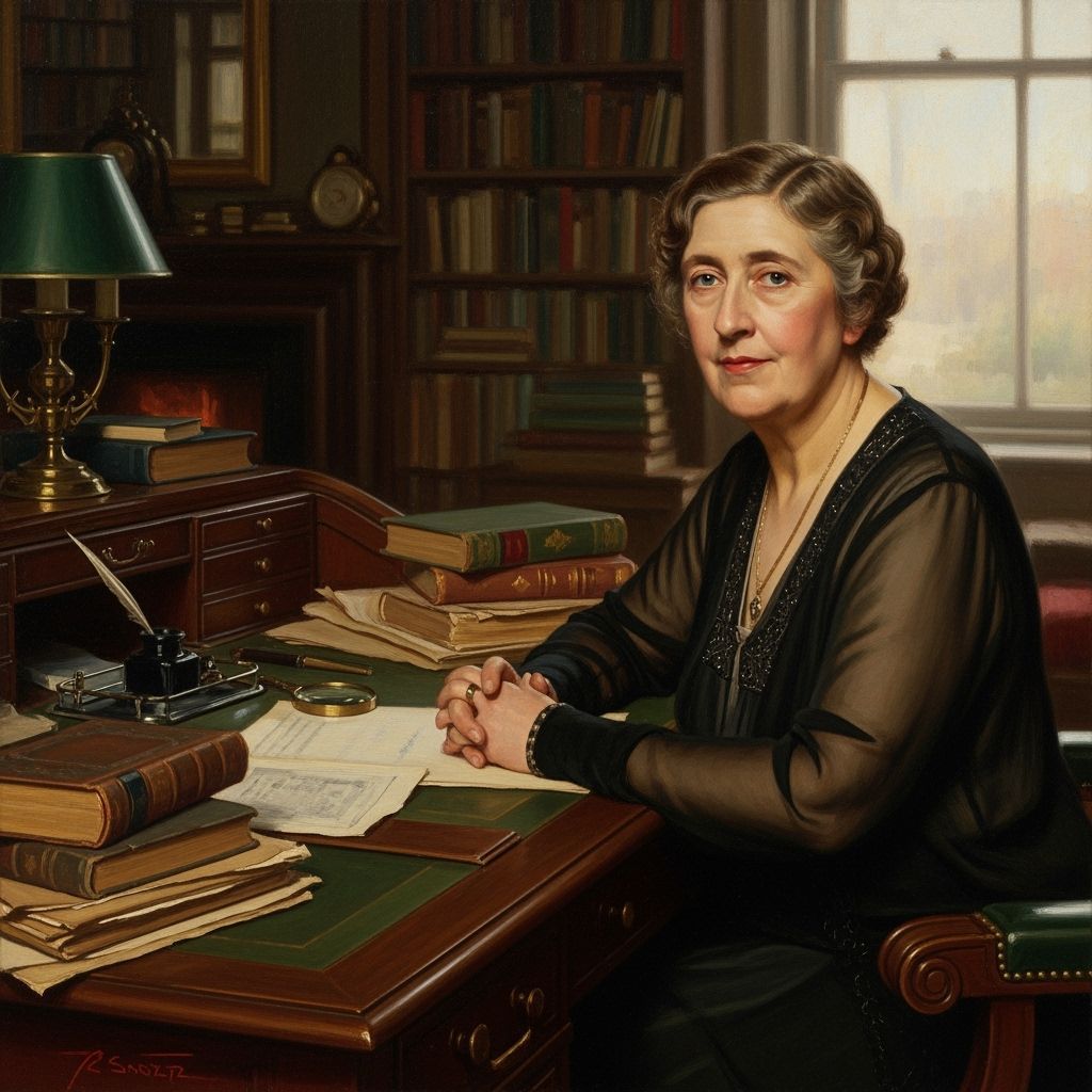 Elegant Portrait of a Writer in Classical Style