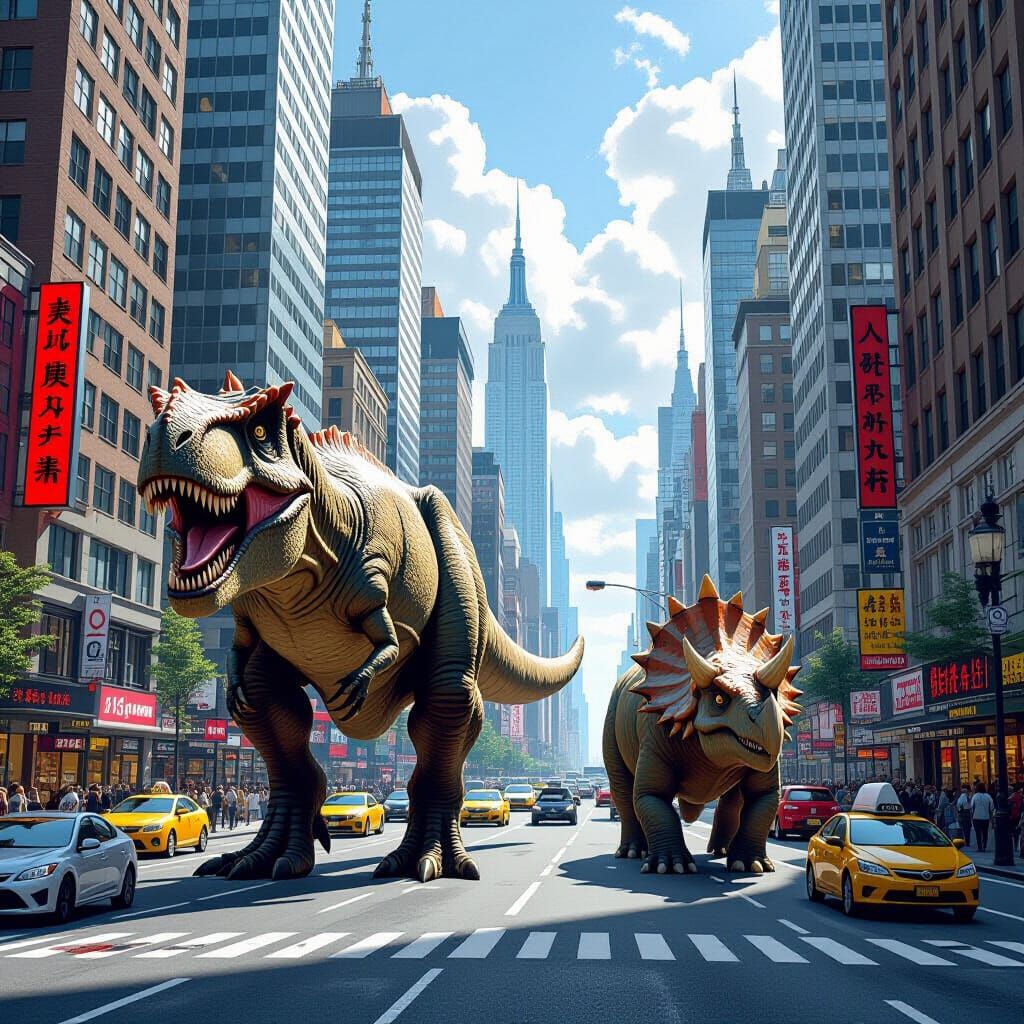 Dinosaurs in the City: Urban Meets Prehistoric