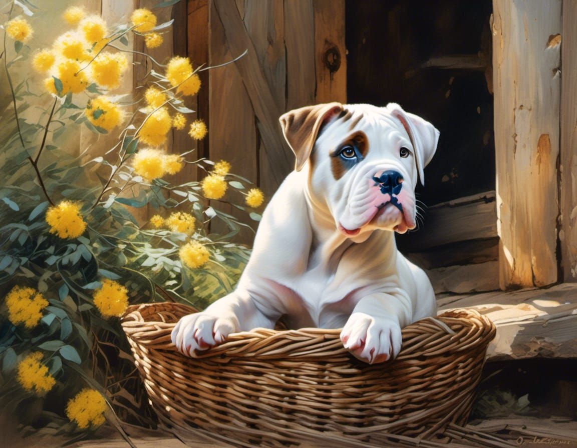 American Bulldog puppy
