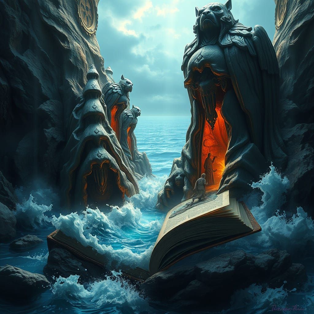 Epic Surrealistic Fairy World Unfurls into the Ocean in a La...