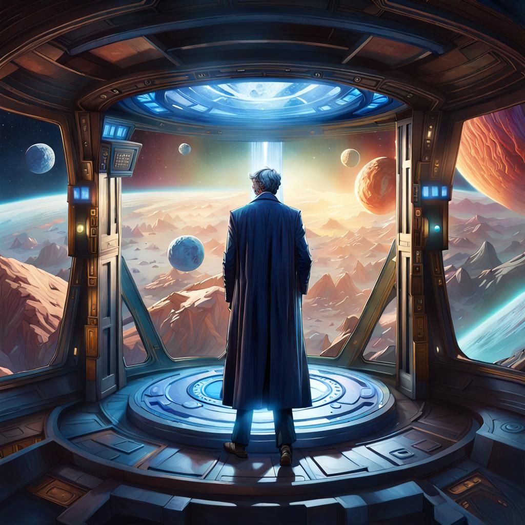 Time Traveler Observes an Alien Planet