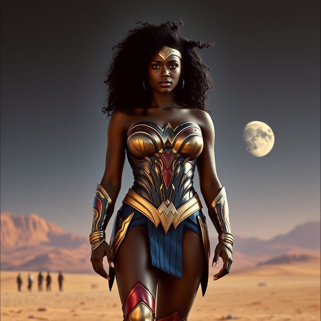 African Wonder Woman Defies Gravity on Distant Planet