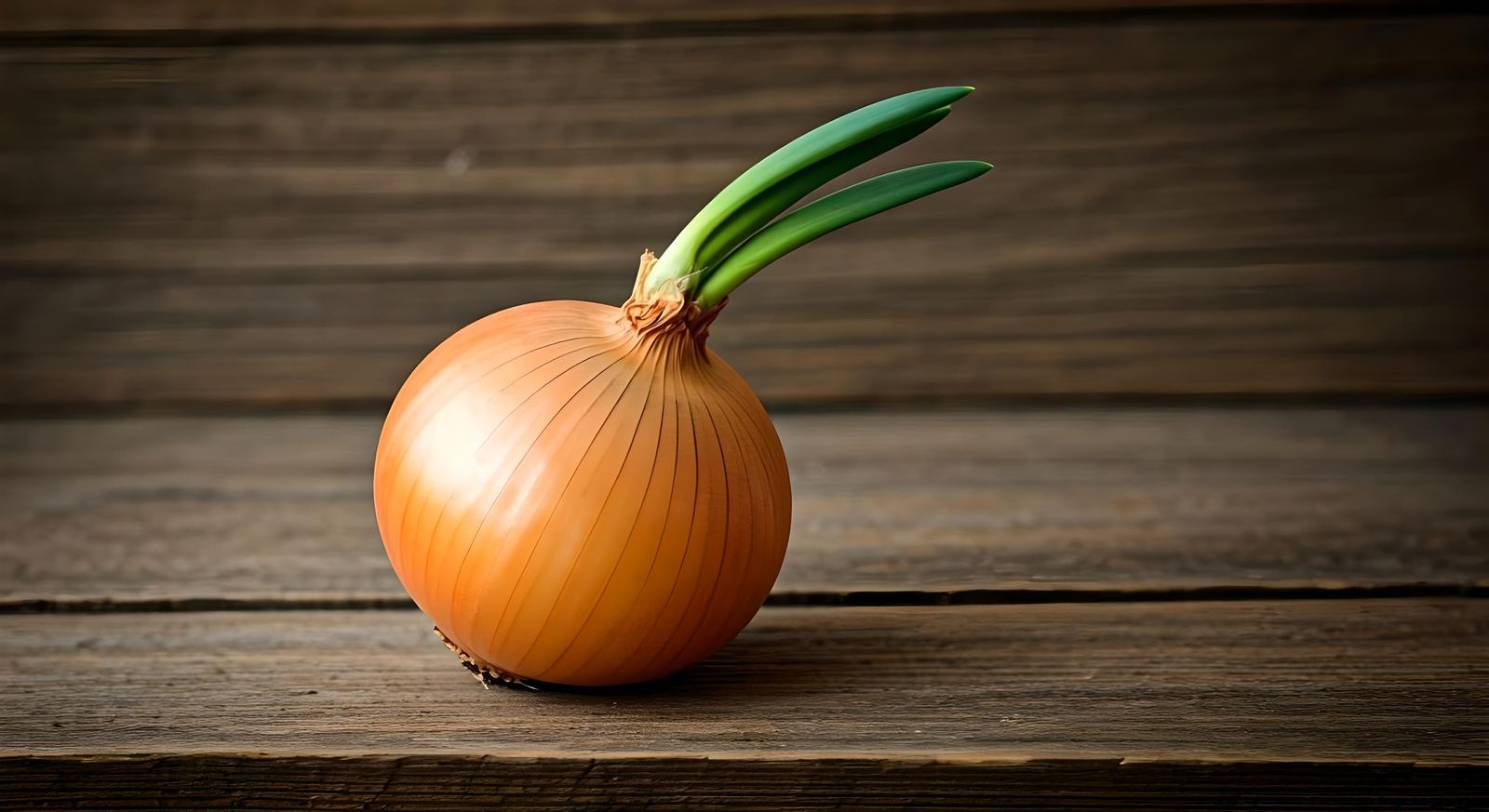 Close-Up of a Round Yellow Onion