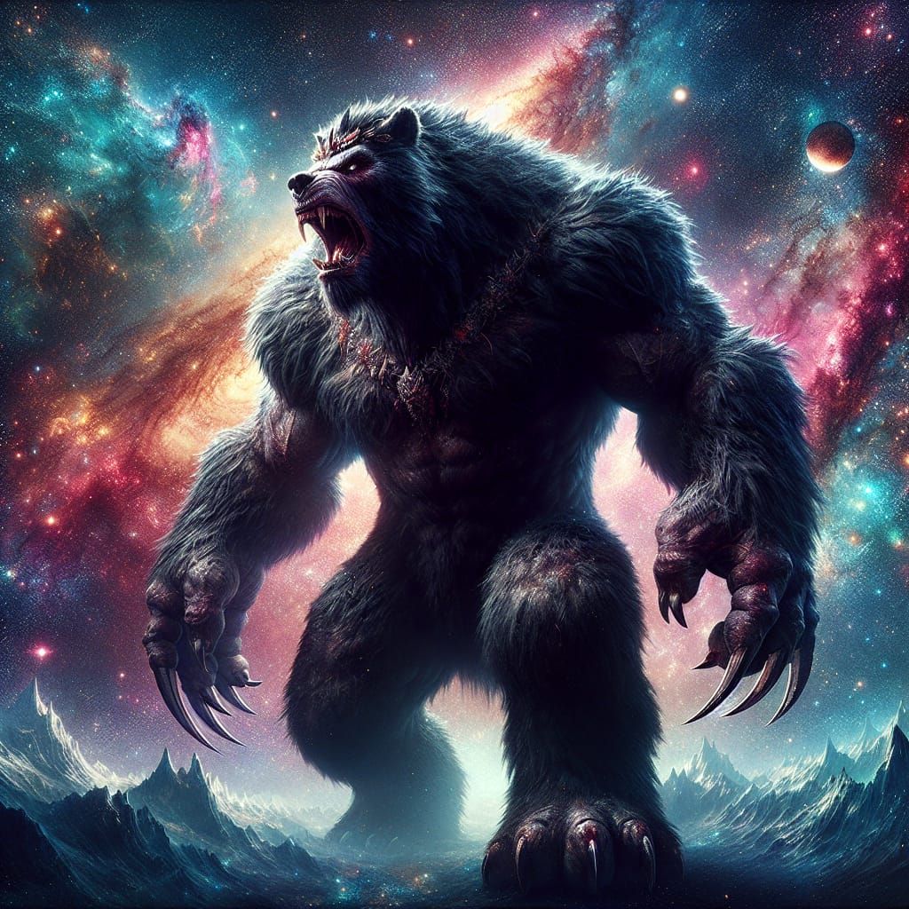 Colossal Werebear in the Universe: Fantasy Concept Art