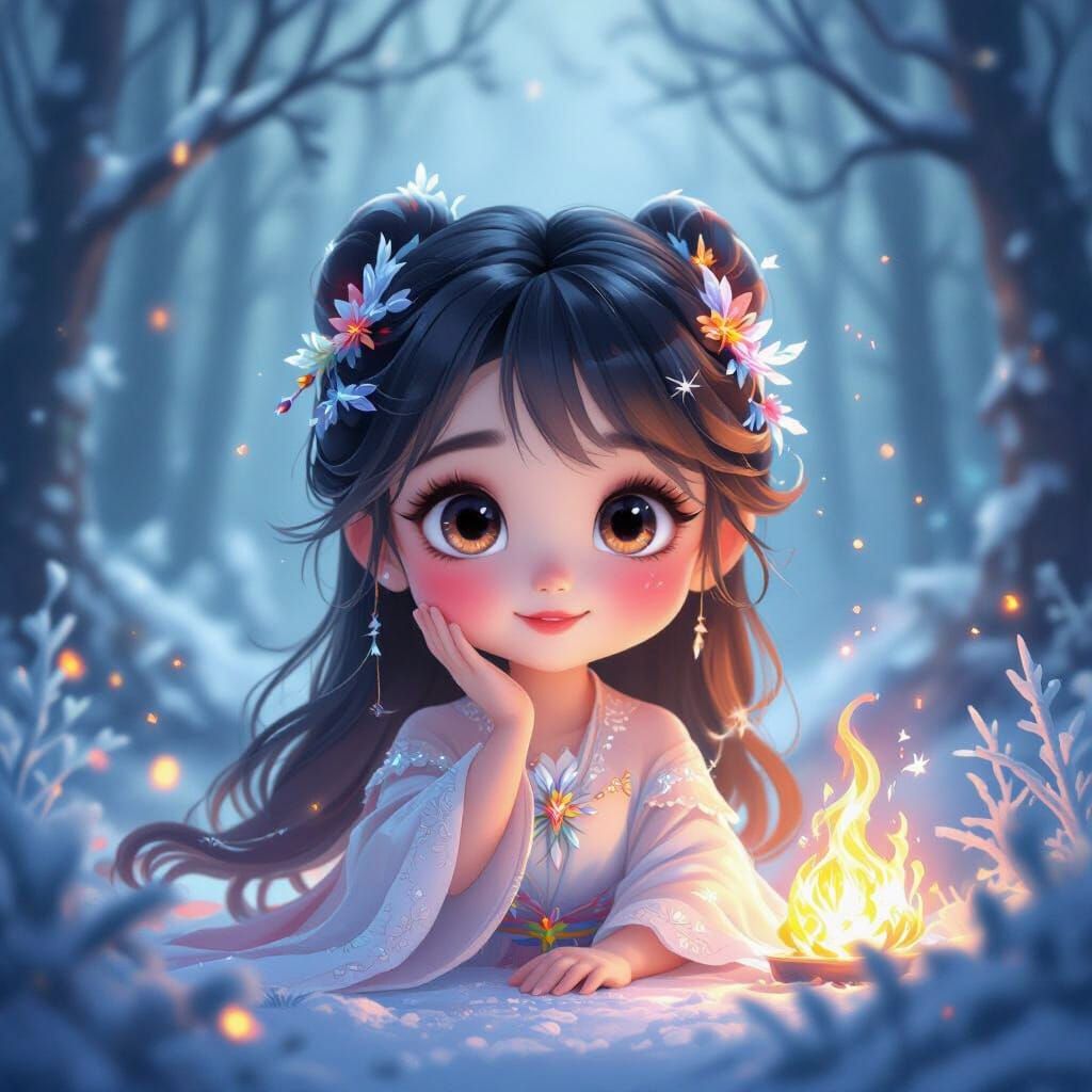 Goddess of Ice and Fire: Anime Concept Art