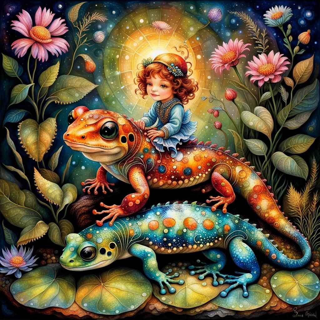 😋Toddler on Sweet ✨Sparkling ✩Salamander Syzygy 𖦹 (lorasds...