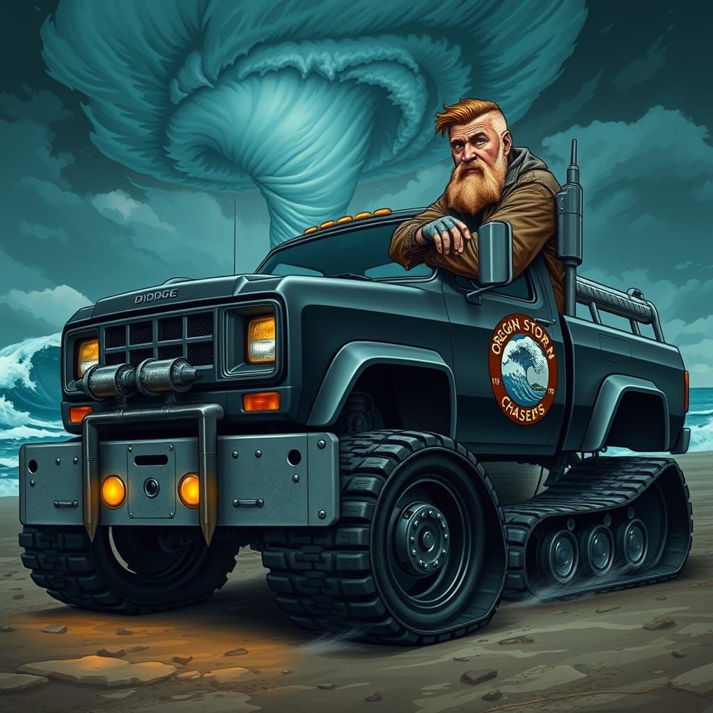 Rugged Storm Chaser Truck in Matte Black, Oregonian Beast