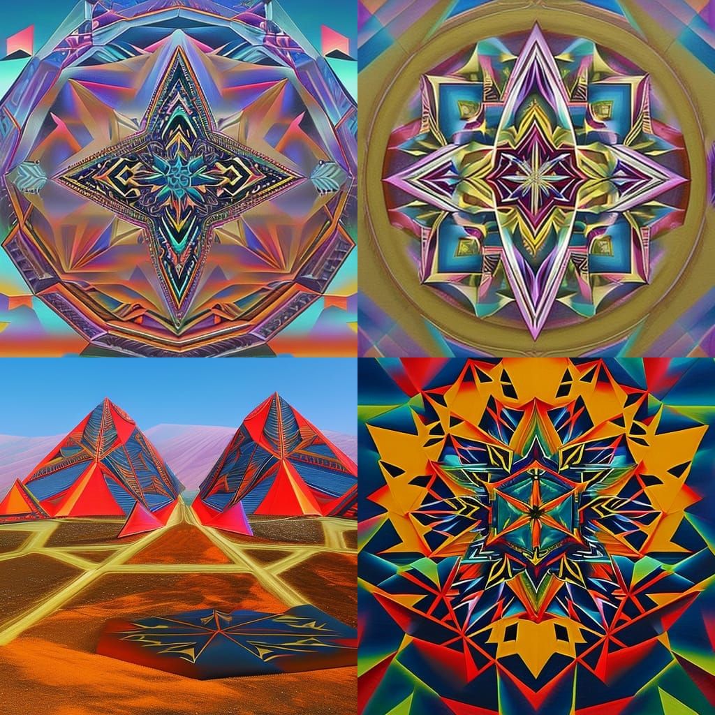 geometric psychedelic barbarian