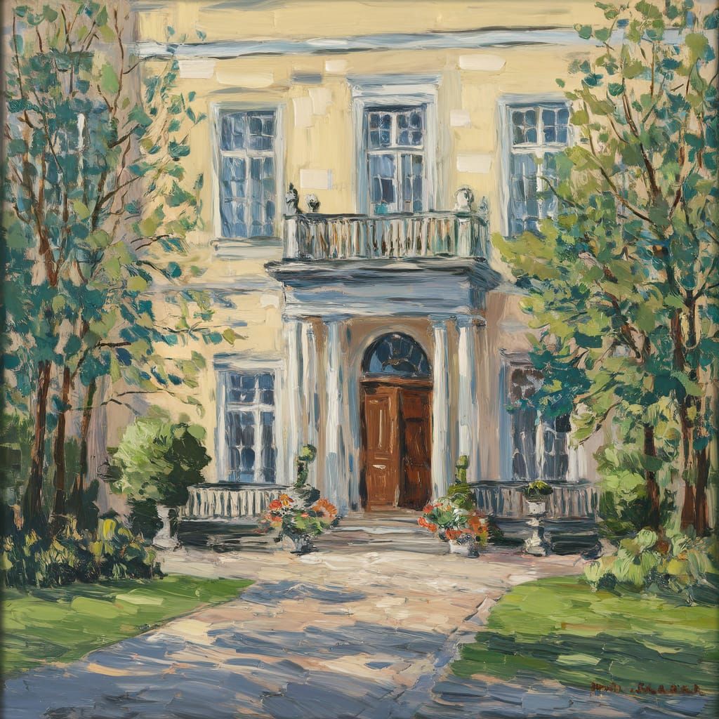 Villa entrance in Lübeck