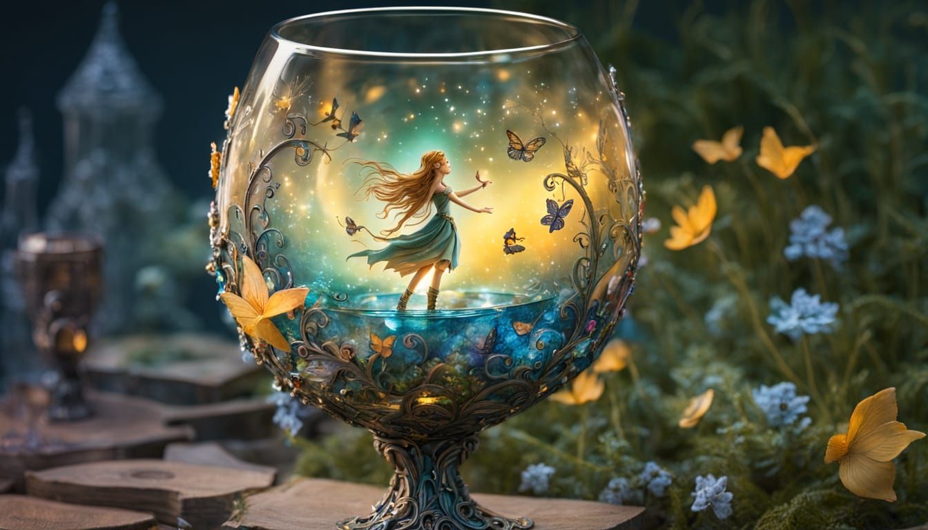 Whimsical Fairy Tale Goblet in Enchanted Style