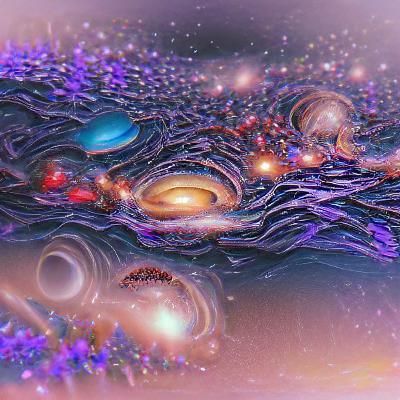 Abstract Colorful Universe Generated by AI