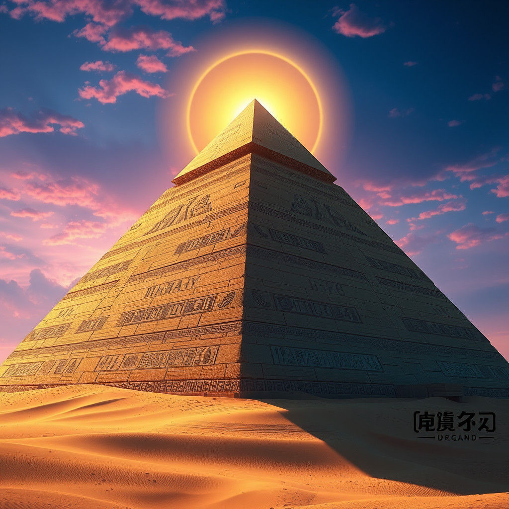 Mystical Egyptian Pyramid in Atmospheric Matte Painting