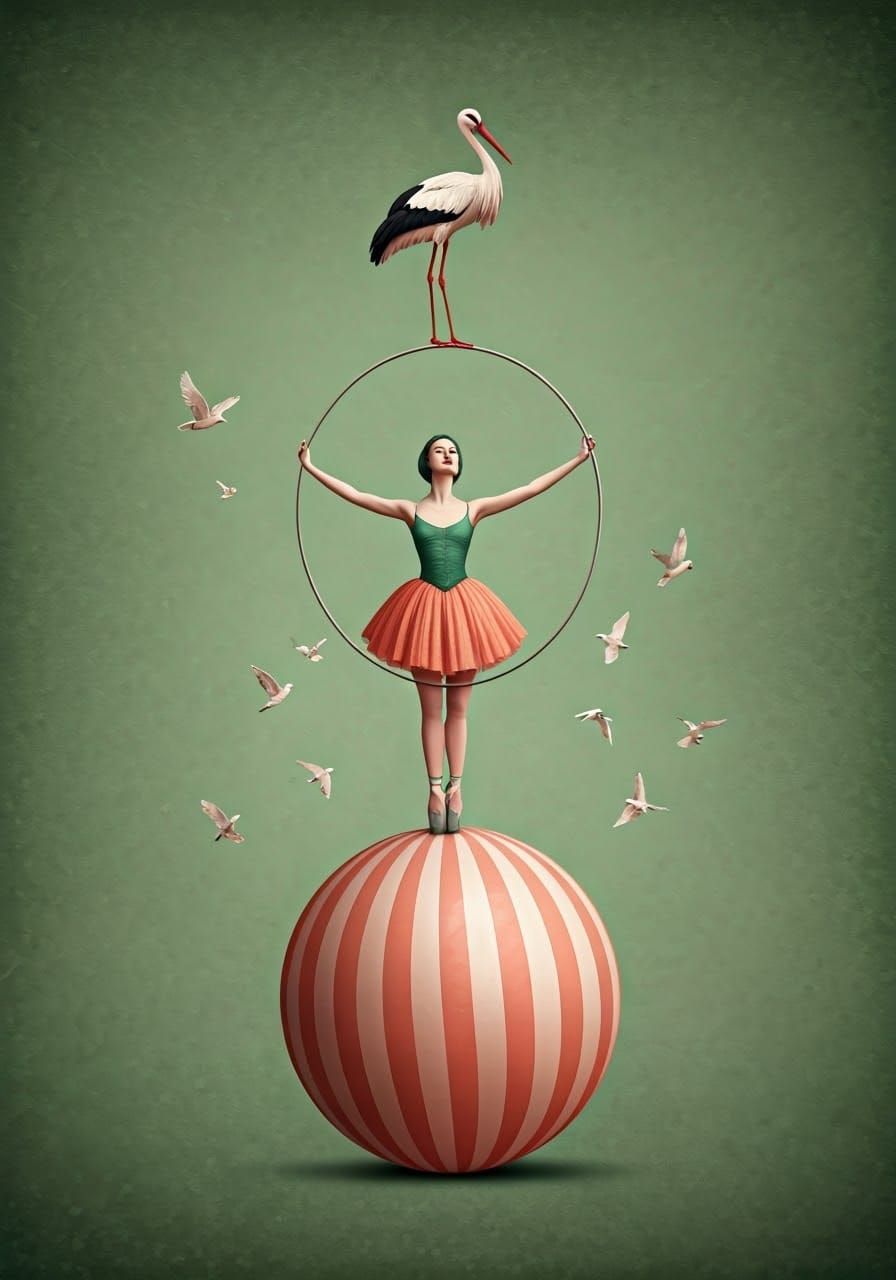 Delicate Dreamer on Whimsical Ball