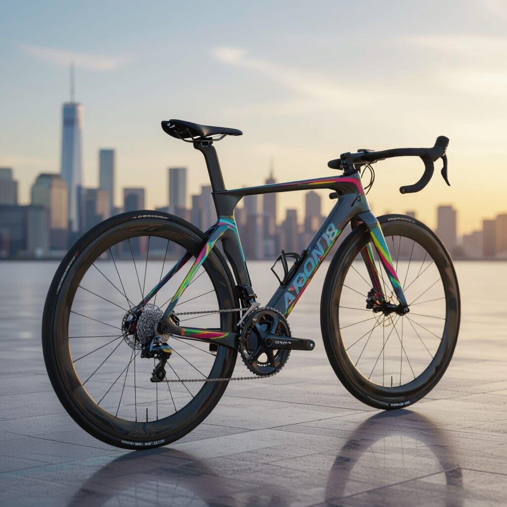 Futuristic Aerodynamic Road Bike: 3D Render