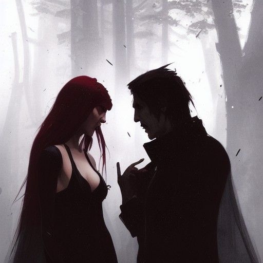 Vampire Gothic Scene in Rutkowski Style