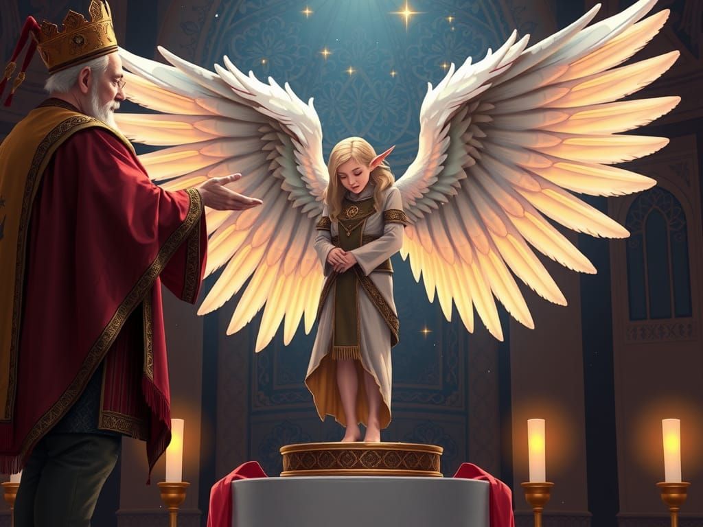 Elven Lady Receives Angel Wings Award