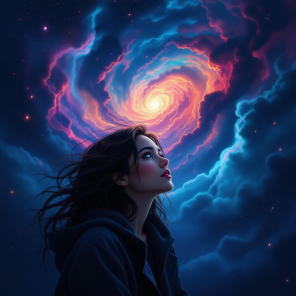 Eerie Nebula Dreamscape in a Surreal Style