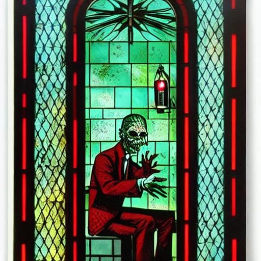 Zombie in Stained Glass (sorta) Cell