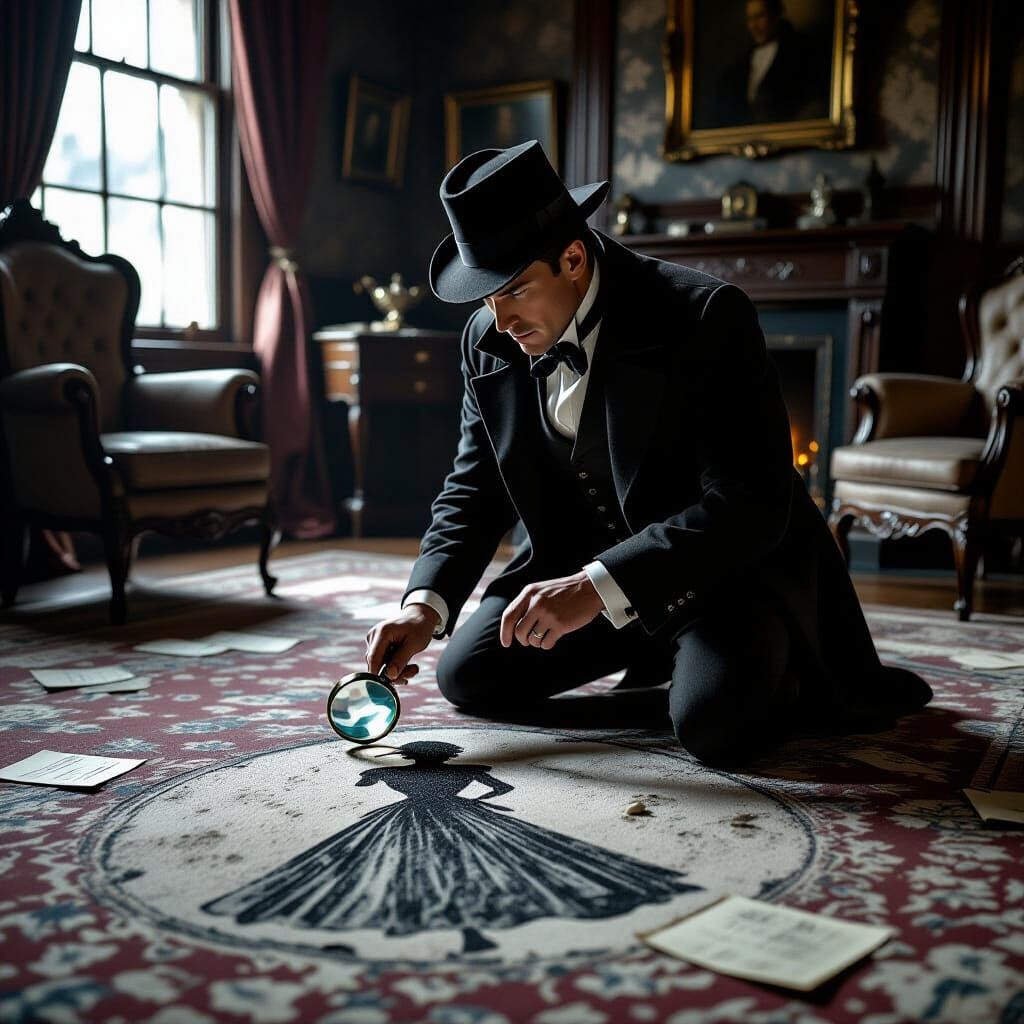 Sherlock Holmes Investigates a Mysterious Chalk Silhouette