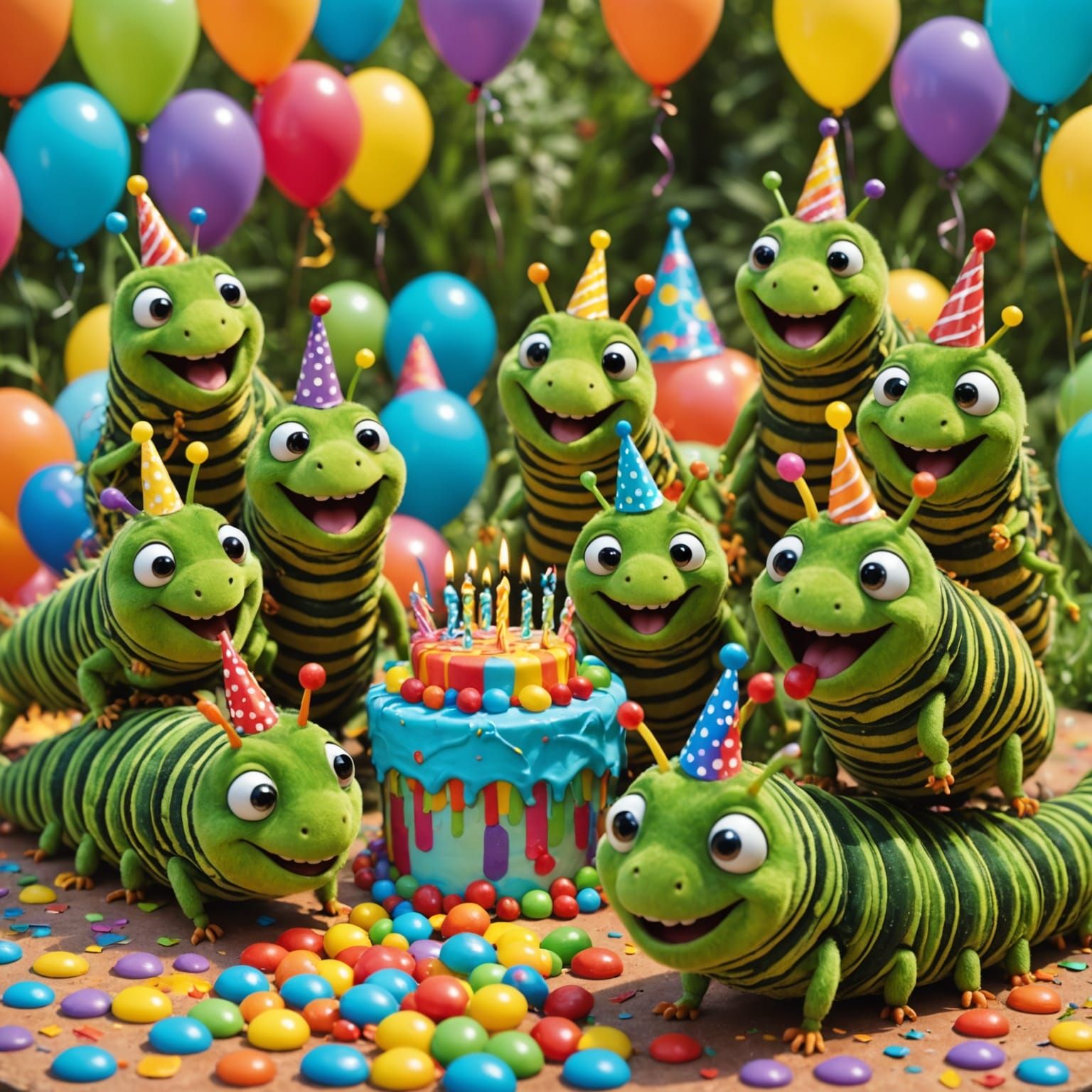 Caterpillars' Birthday Party: A Celebration of Joy